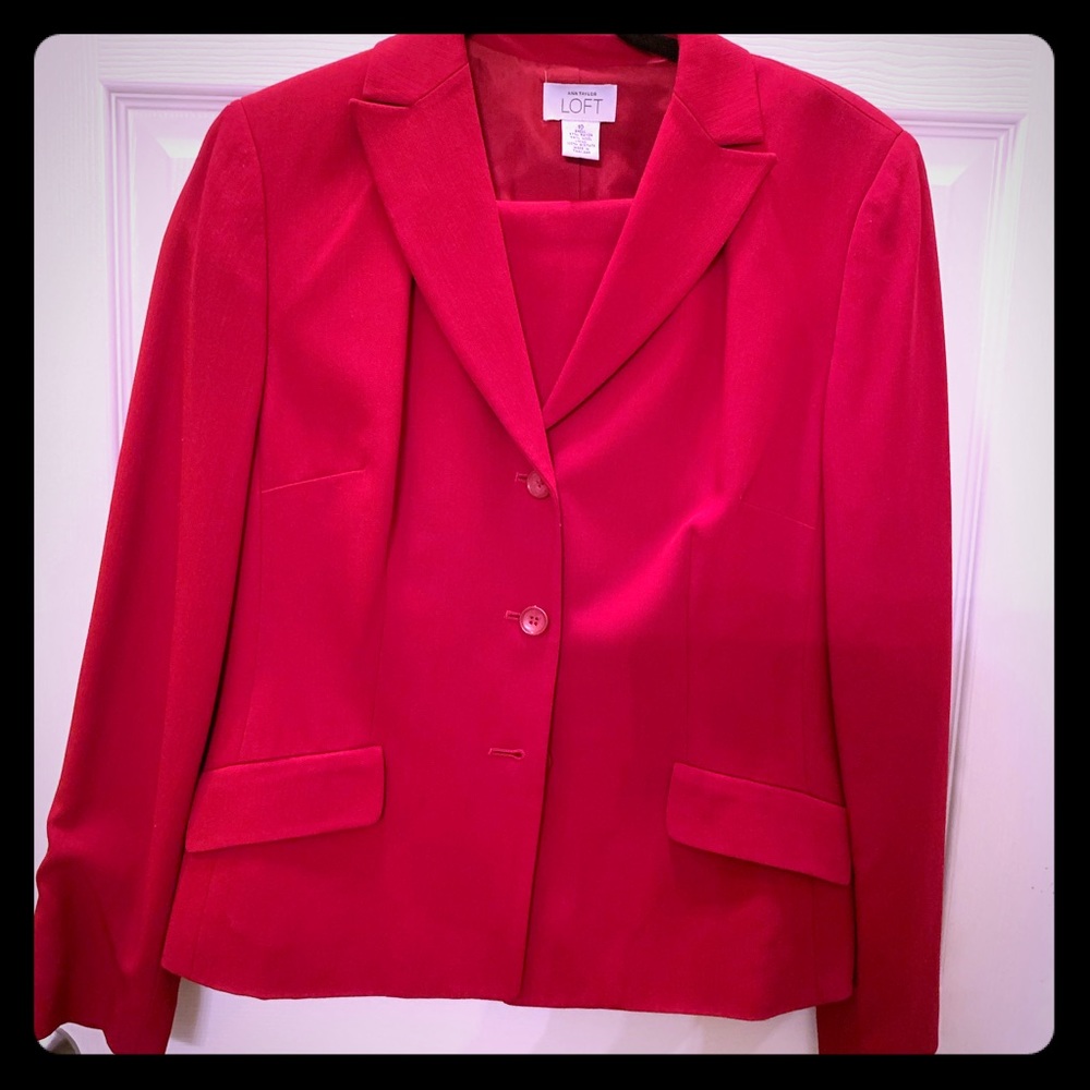 Red Loft suit set sz 10
